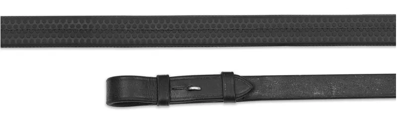 Shires Velociti GARA Nylon Insert Rubber Grip Reins - Black