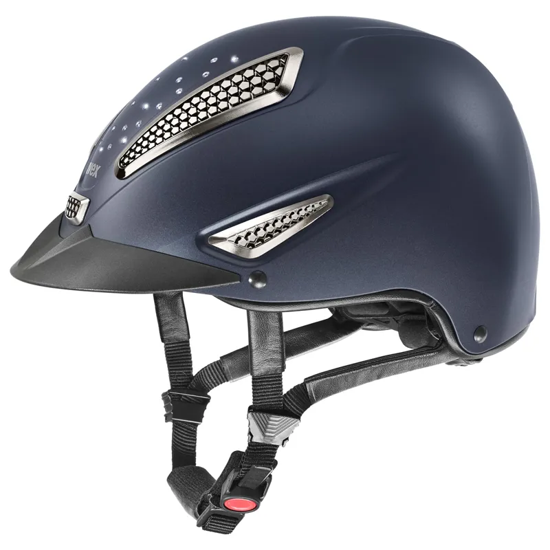 Pvc Riding Hat Uvex Perfexxion II Grace Riding Hat - Navy