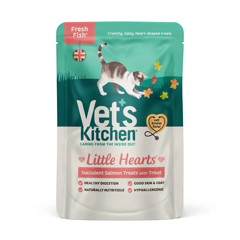 Vet's Kitchen Little Hearts Cat Treats Salmon - 60 gm