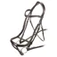 Shires Velociti RAPIDA Ergonomic Curved Flash Bridle - Havana