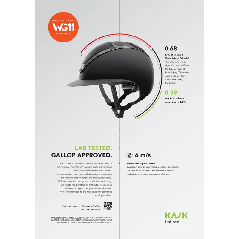 Kask Dogma Chrome Riding Hat - Black/Silver-1