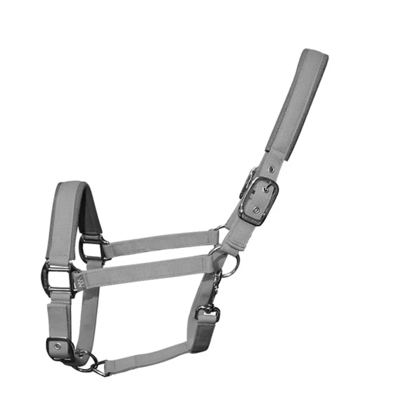 Woof Wear Contour Headcollar - Brushed Steel