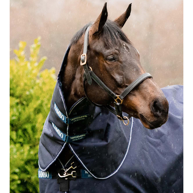 Horseware Rambo Duo Ripstop Hood 100g - Navy/Navy/White-1