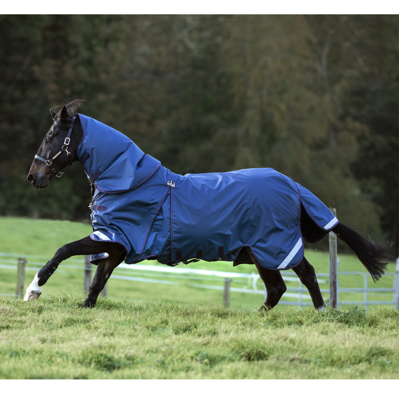 Horseware Rambo Optimo Turnout Rug Bundle - Navy/Burgundy/Teal/Navy-1