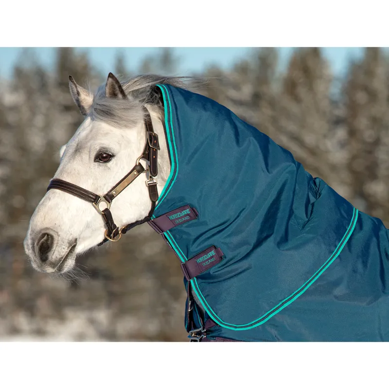 Horseware Rhino Turnout Hood 0g - Navy/Aqua