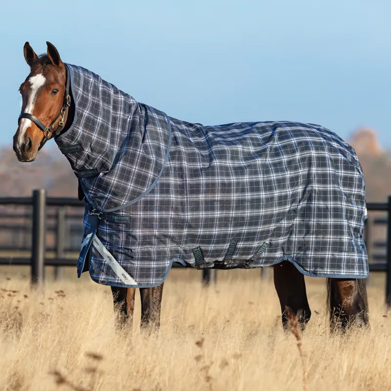 Horseware Rhino Plus Turnout Rug 0g - Navy Check