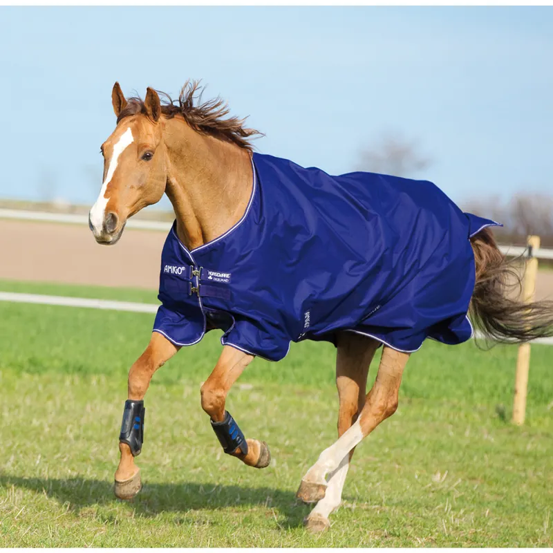 Amigo Hero 900 Mediumweight 200g Turnout Rug - Atlantic Blue/Ivory