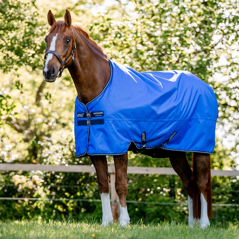 Horseware Amigo Hero Ripstop 50g Turnout Rug - Blue/Navy/Grey-1