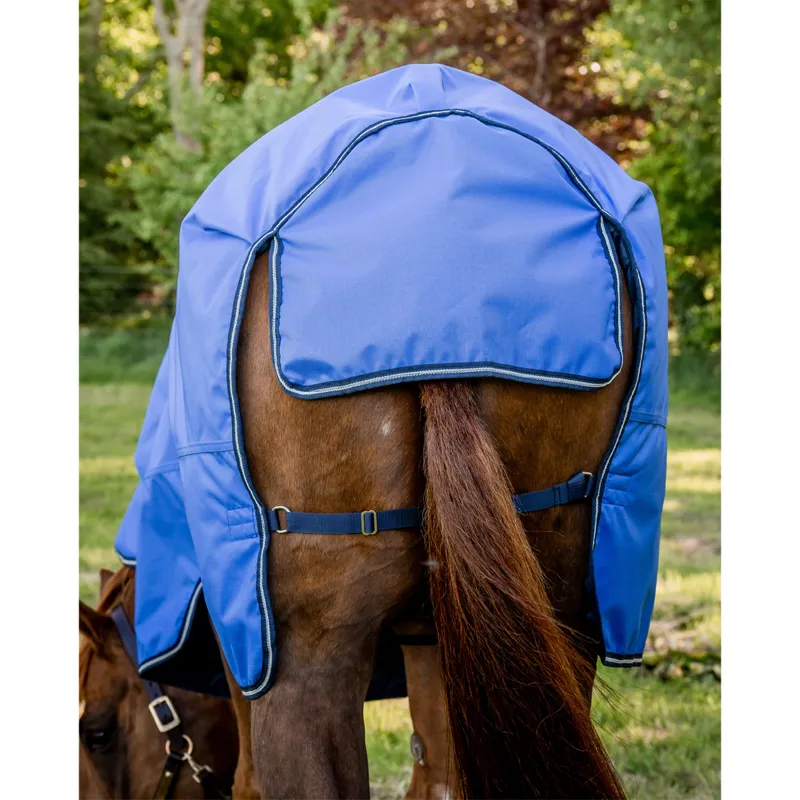 Horseware Amigo Hero Ripstop 50g Turnout Rug - Blue/Navy/Grey-3