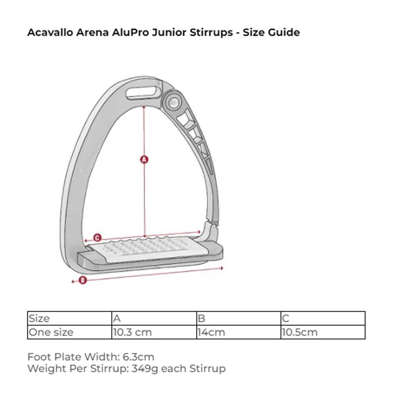 Acavallo Arena AluPro Junior Stirrup - Blue-1