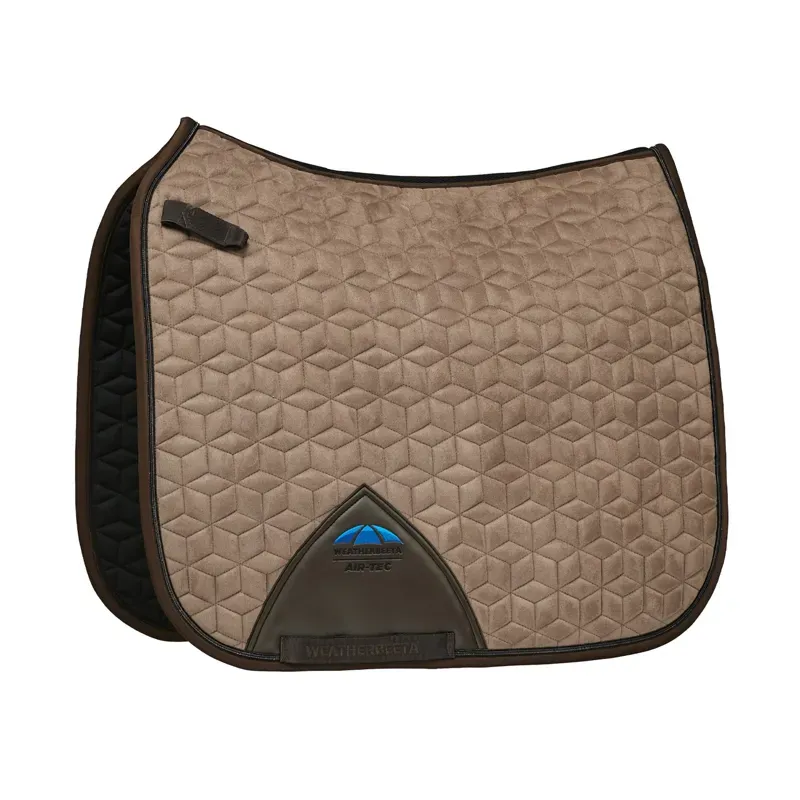 WeatherBeeta Suede Elite Air-Tec Dressage Saddlepad - Fawn