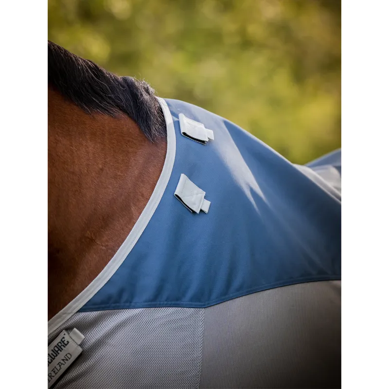 Horseware Amigo AmECO Combi Fly Rug - Teal/Grey-5