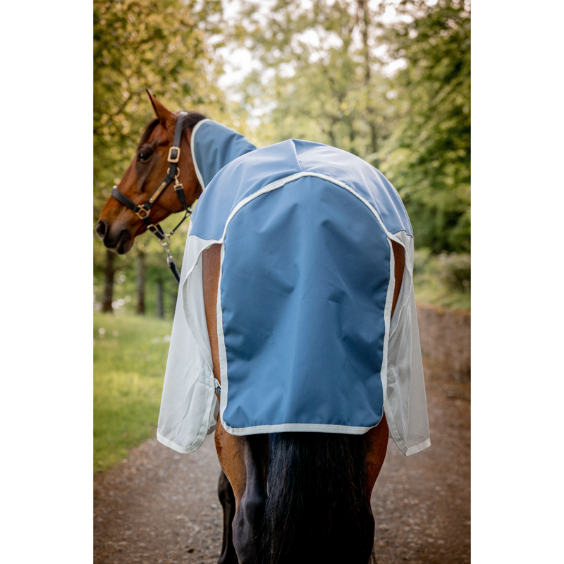 Horseware Amigo AmECO Combi Fly Rug - Teal/Grey-2