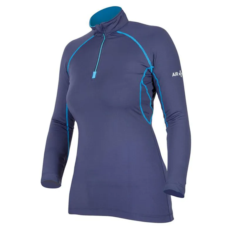 Shires Air Dri Ladies Cross Country Shirt - Navy