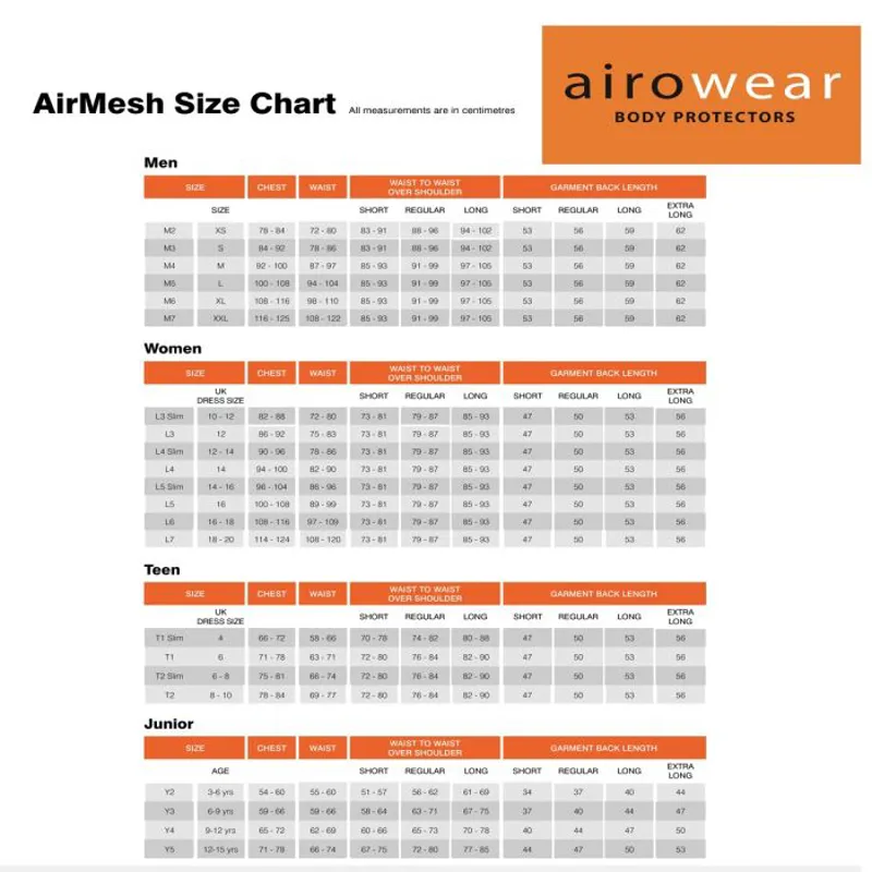 Airowear AirMesh Ladies Body Protector Black