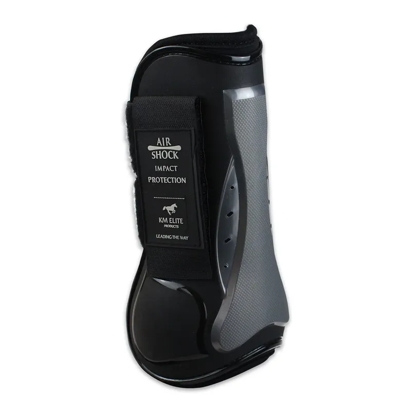 KM Elite Air Shock Tendon Boots - Graphite/Black