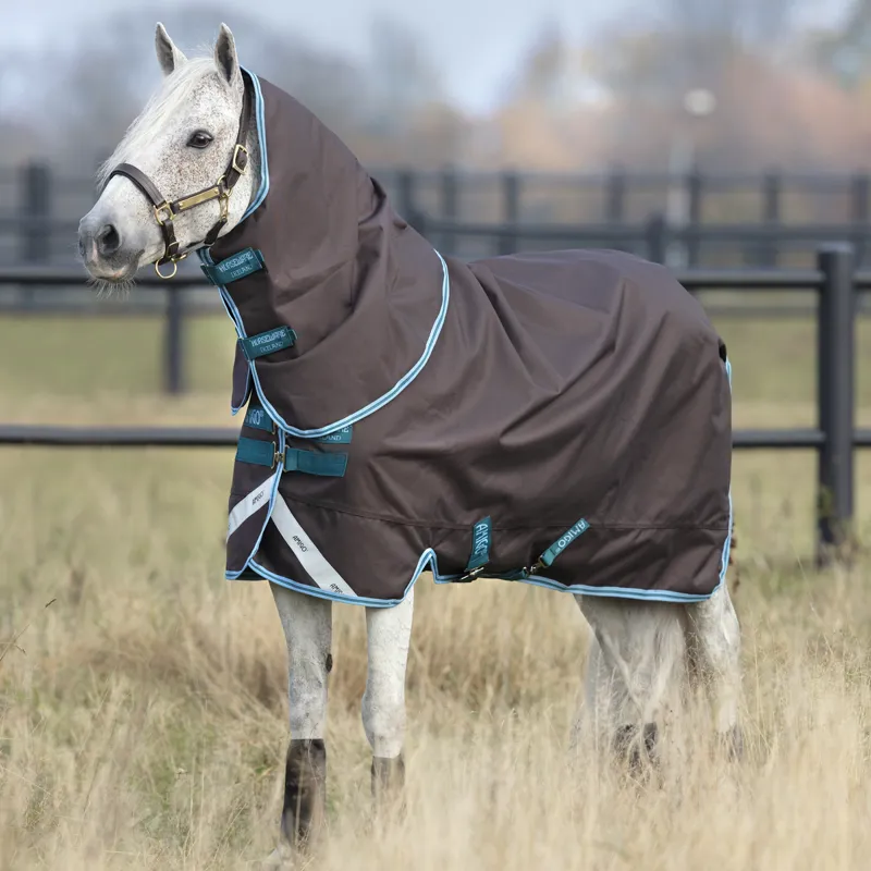 Horseware Amigo Bravo 12 Pony Plus Lite 0g Turnout - Excalibur/Aqua/Turquoise