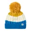 Joules Alaska Knitted Colour Block Hat - Bude Blue