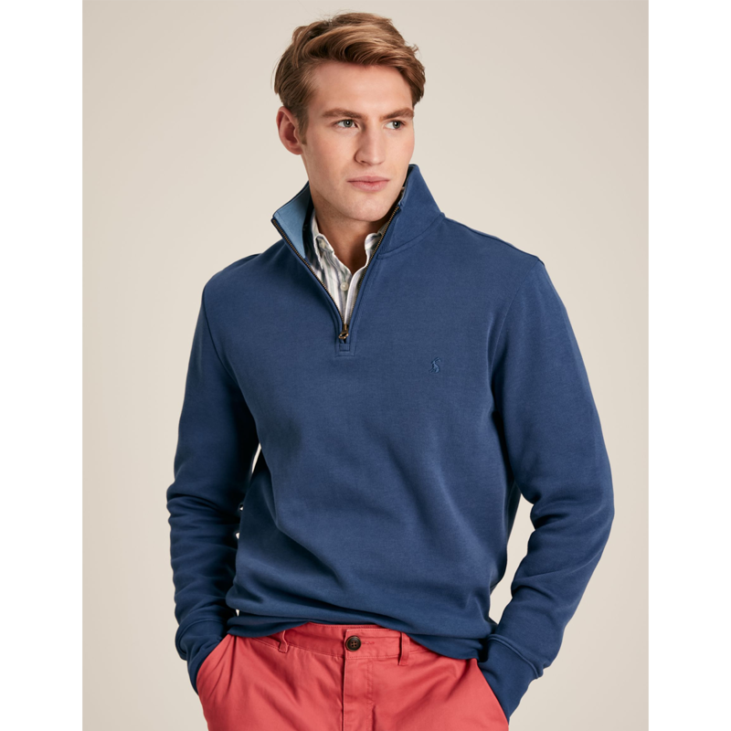 Joules Alistair Men's Quarter Zip Sweatshirt - Ink Blue-1