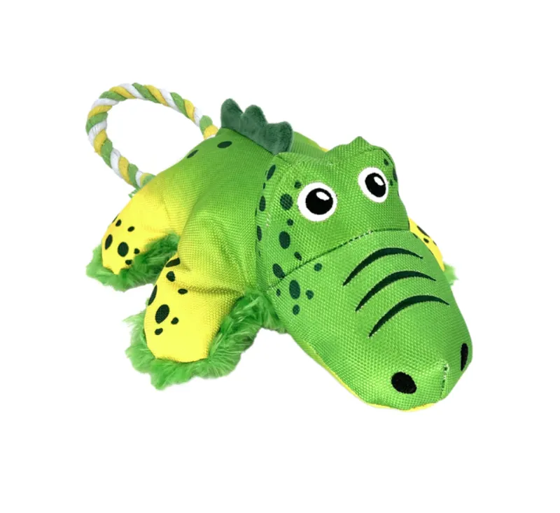 KONG Cozie Tuggz Alligator Dog Toy - Medium/Large