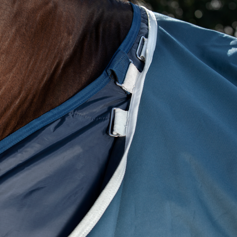 Horseware Amigo AmEco 12 Plus 0g Turnout Rug - Teal/Grey-5