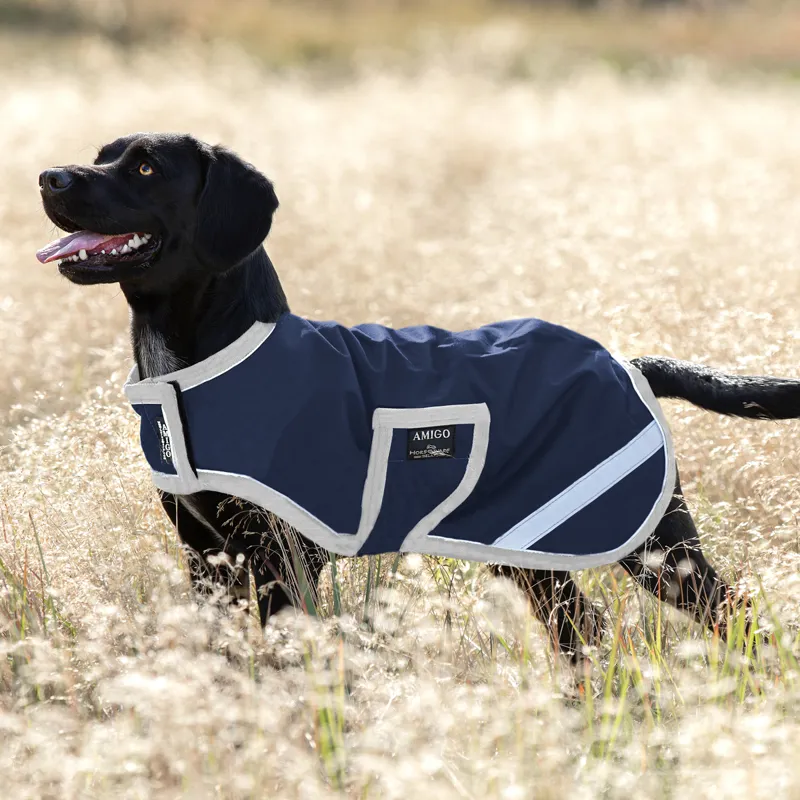Horseware Amigo Ripstop Dog Rug Coat - Navy/Silver
