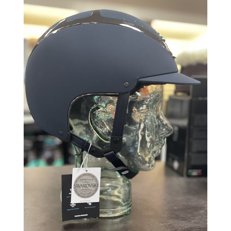 Kask Dogma Chrome Riding Hat in Anima Crystals Passage Blue Montana - Navy/Anthracite-1