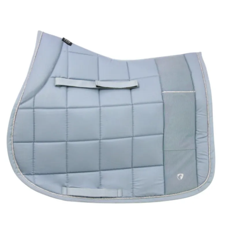 Hy Equestrian Synergy Saddle Pad in Aqua/Silver
