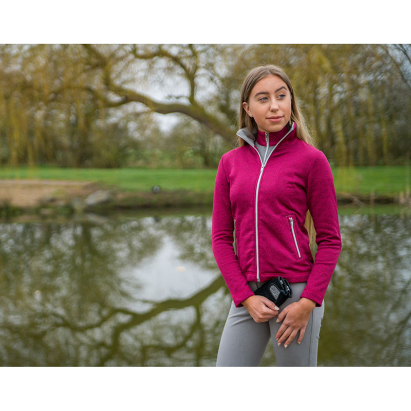 Hy Equestrian Arabella Fleece - Pink/Dolphin-2
