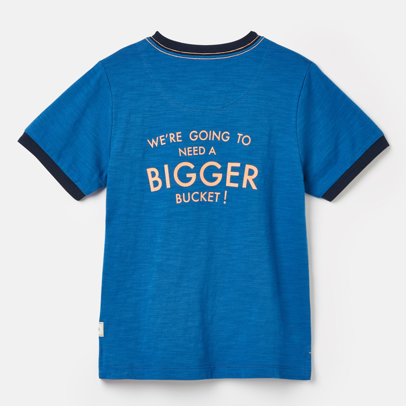 Joules Boys' Archie Artwork T-Shirt - Blue-1
