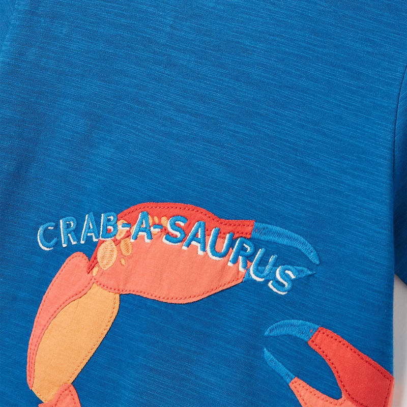 Joules Boys' Archie Artwork T-Shirt - Blue-2