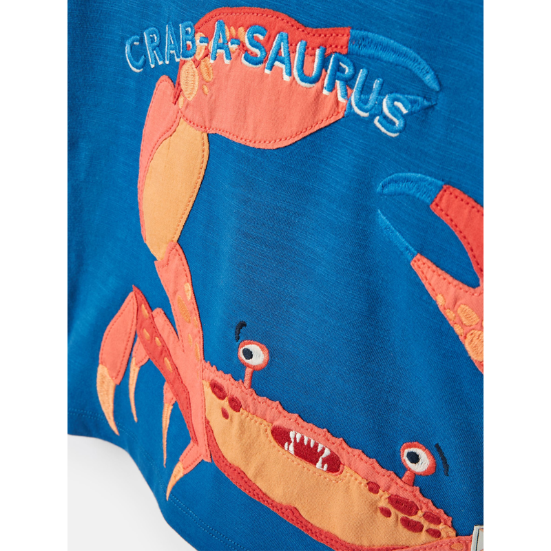 Joules Boys' Archie Artwork T-Shirt - Blue-4