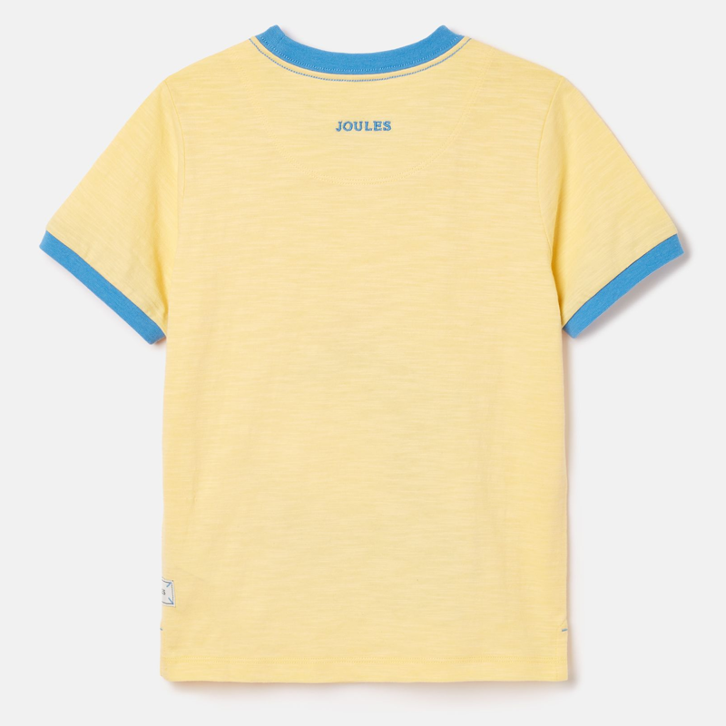 Joules Boys' Archie Artwork T-Shirt - Pale Yellow-1