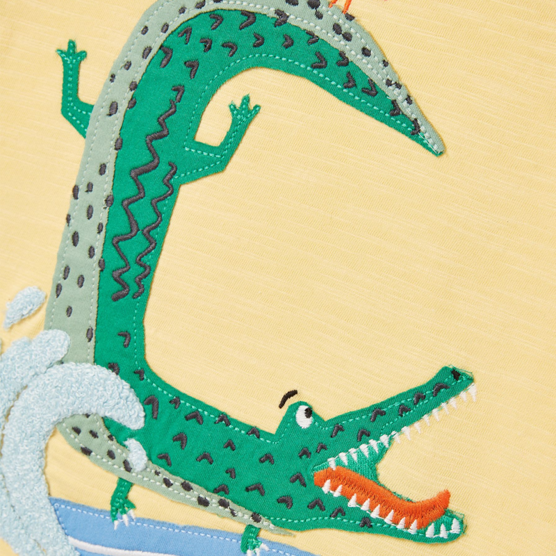 Joules Boys' Archie Artwork T-Shirt - Pale Yellow-2