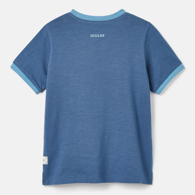 Joules Archie Children's Dinosaur T-Shirt - Ink Blue-1