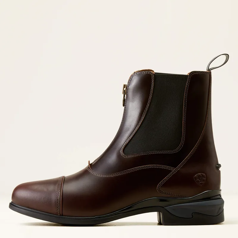 Ariat Men's Devon Axis Pro Zip Paddock Boots - Waxed Chocolate-2