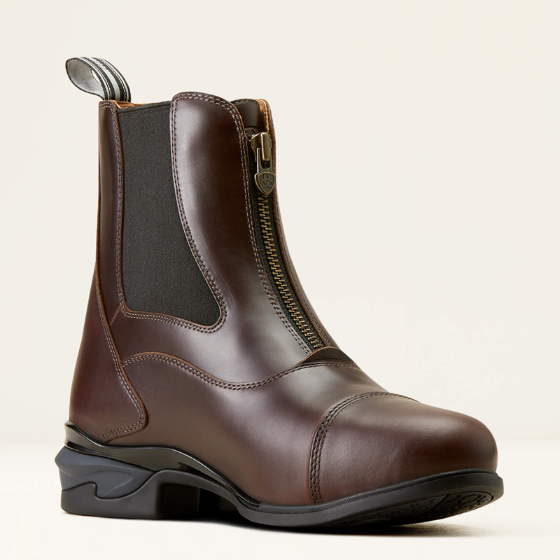 Ariat Men's Devon Axis Pro Zip Paddock Boots - Waxed Chocolate-3