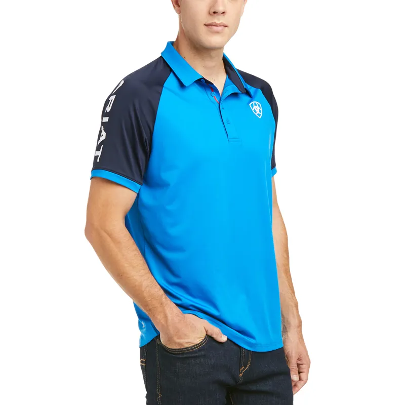 Ariat Mens Team 3.0 Polo Shirt - Imperial Blue - XS 