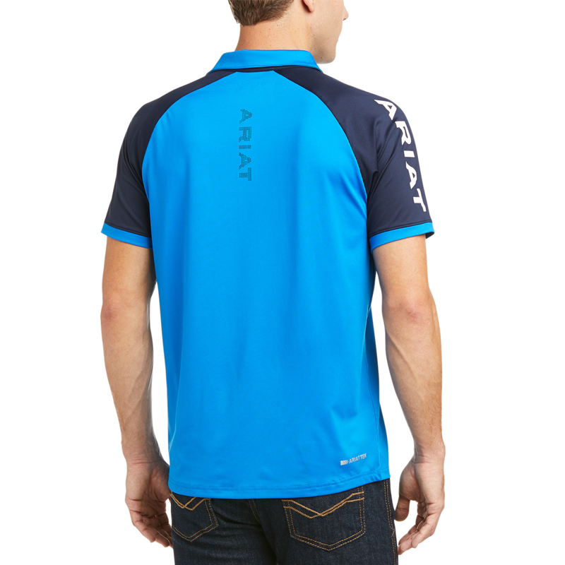 Ariat Mens Team 3.0 Polo Shirt - Imperial Blue - XS -1