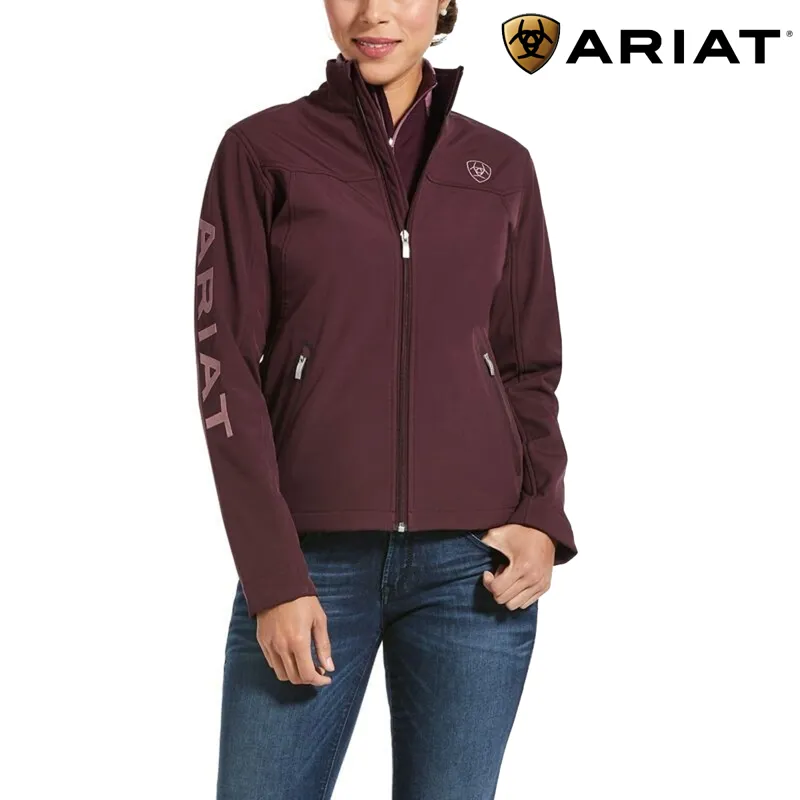 Ariat Womens New Team Softshell Jacket - Wine Tasting