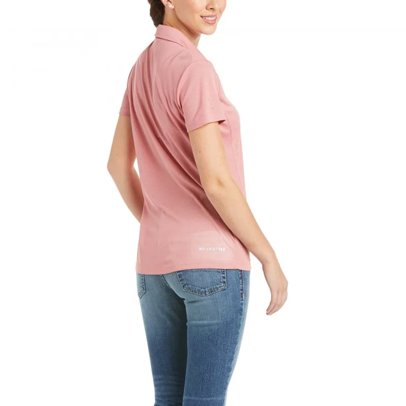 Ariat Womens Talent Short Sleeve Polo - Amaranth -1
