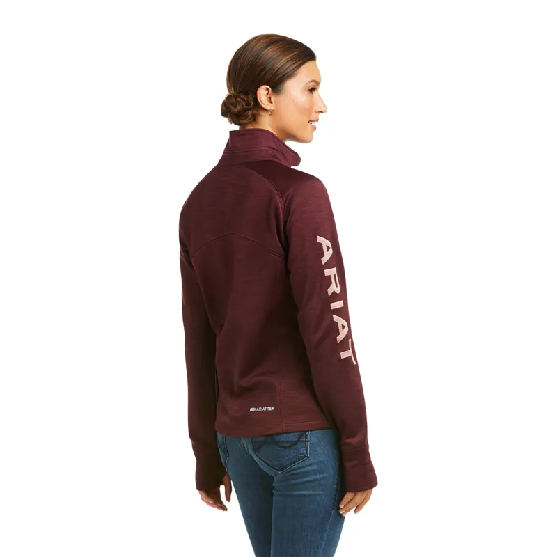 Ariat Tek Team 1/2 Zip Sweatshirt - Windsor Wine-1