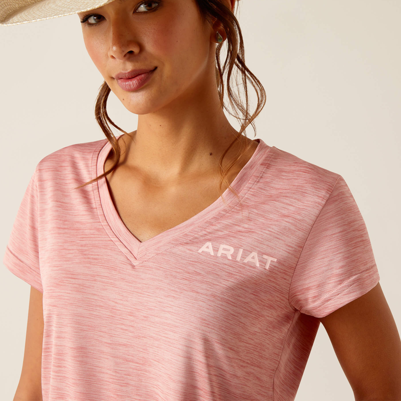 Ariat Women's Laguna Logo Top - Dusty Rose-3