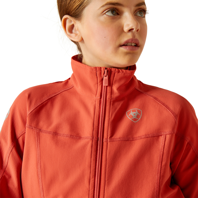 Ariat Youth Agile Softshell Jacket - Baked Apple-3