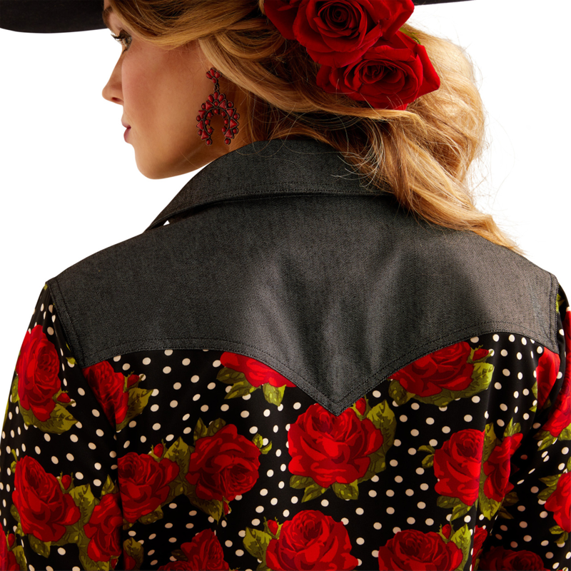 Ariat Women's Rodeo Quincy Dress - Punchy Polkadot-4