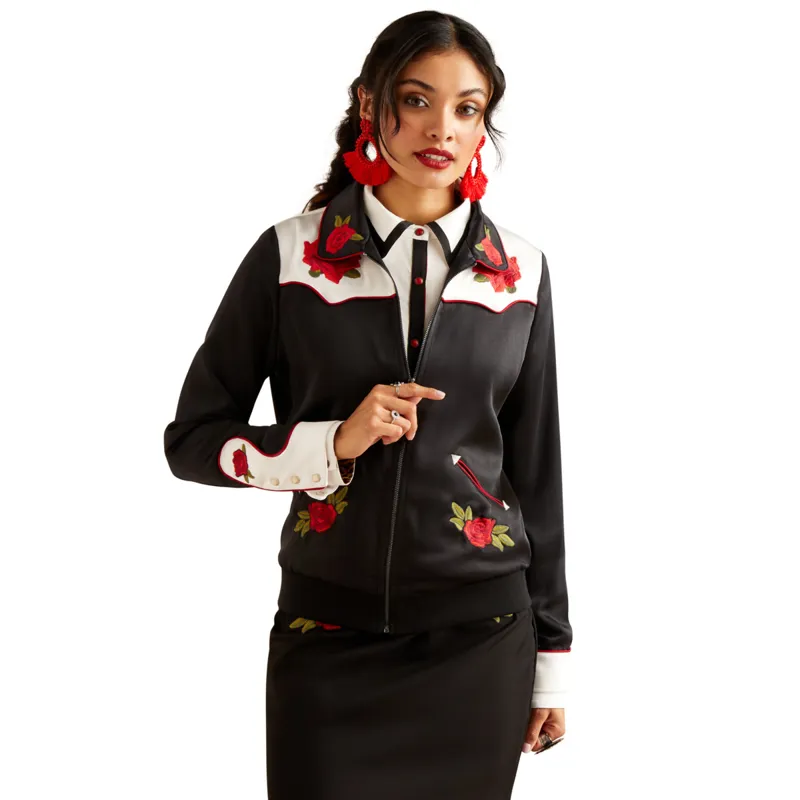 Ariat Women's Bomber Rodeo Quincy Jacket - Black
