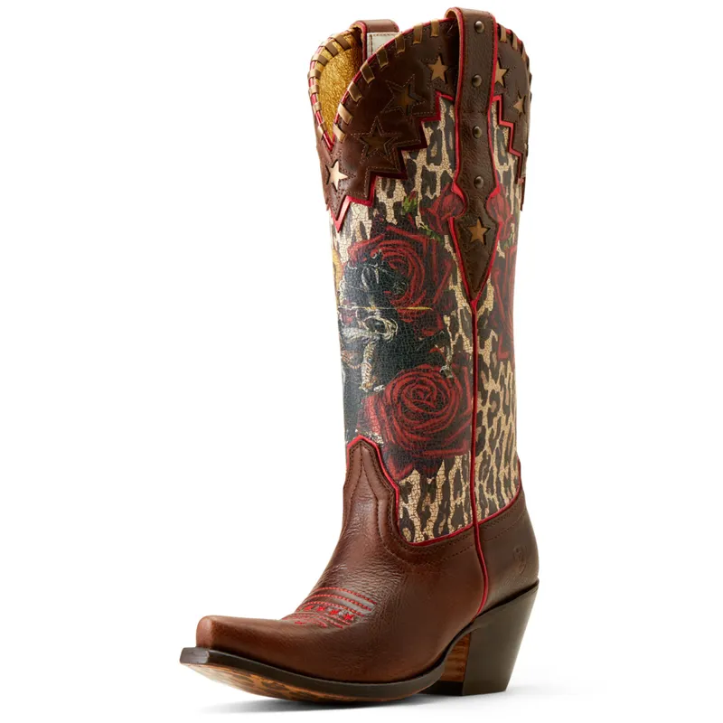 Ariat Women's Rodeo Quincy X Toe Western Boots - Deep Mahogany