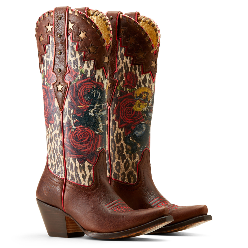 Ariat Women's Rodeo Quincy X Toe Western Boots - Deep Mahogany-3