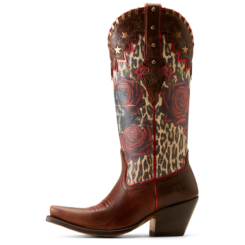 Ariat Women's Rodeo Quincy X Toe Western Boots - Deep Mahogany-1
