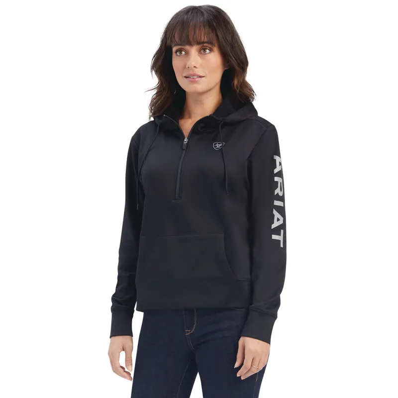 Ariat Women's Tek Hoodie 1/2 Zip Hoodie - Black